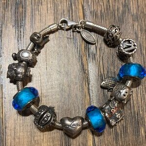 Sunlight 925 Silver Bracelet with Charms